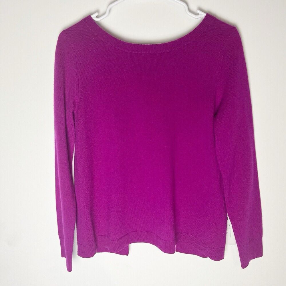 Banana Republic x Todd & Duncan 100% Scottish Cashmere Sweater Purple Ti…